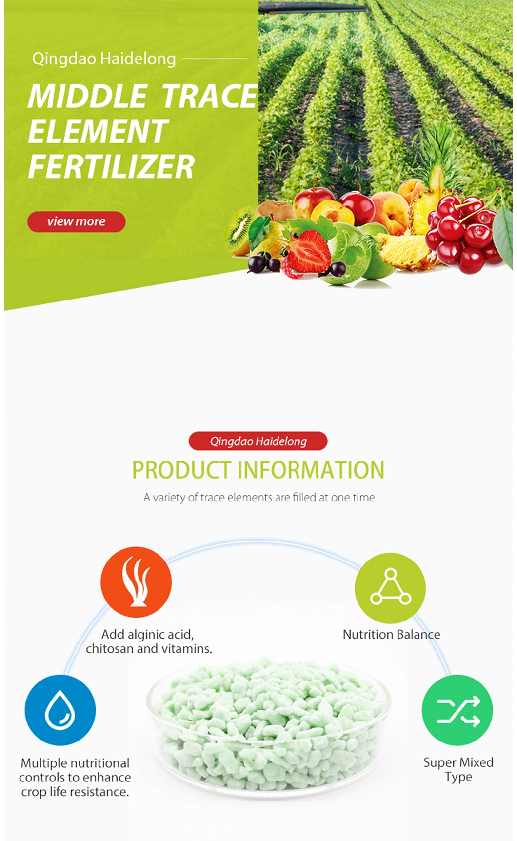 Chelate Alginate Trace Elements Microelement Fertilizer